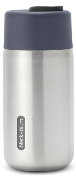 Nerezový uzamykatelný termohrnek, 340ml, Black+Blum, šedý