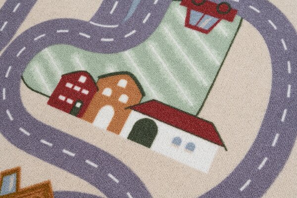 Vopi Dětský kusový koberec Scanroad 39 čtverec - 300x300 cm