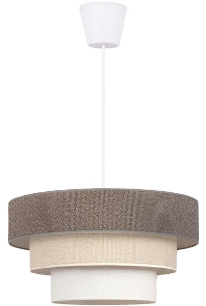 Brilagi - Lustr na lanku LUNETA 1xE27/60W/230V pr. 40 cm šedá/krémová/bílá