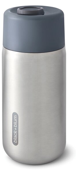Nerezový uzamykatelný termohrnek, 340ml, Black+Blum, šedý