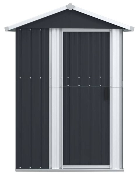 Zahradní kůlna antracitová 126 x 97,5 x 177 cm pozinkovaná ocel 316235