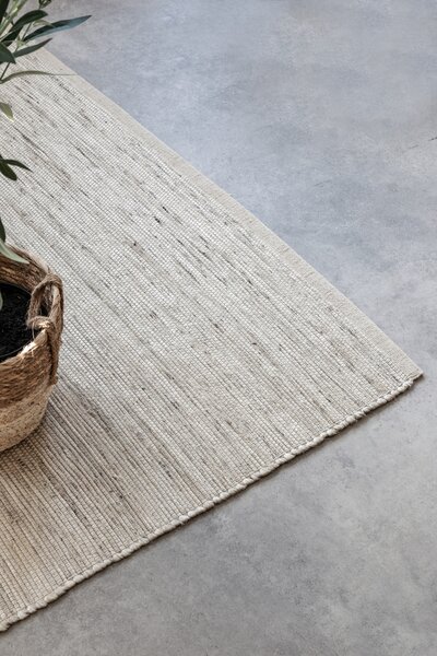 Hanse Home, Běhoun Handloom 105960 Dhaka Ivory White, 80x200, bílá, chodba / předsíň