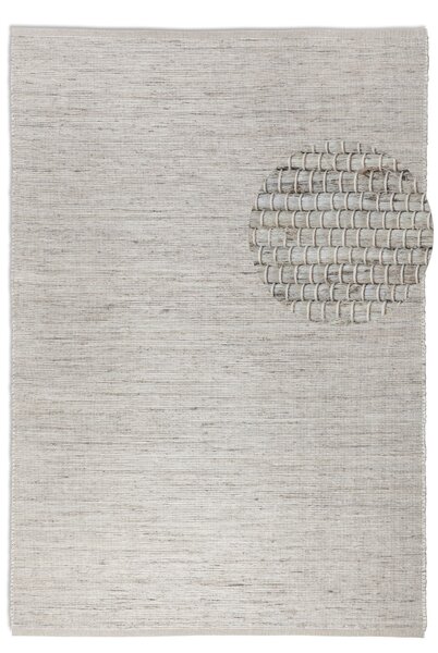 Hanse Home, Kusový koberec Handloom 105960 Dhaka Ivory White, 60x90, bílá, chodba / předsíň