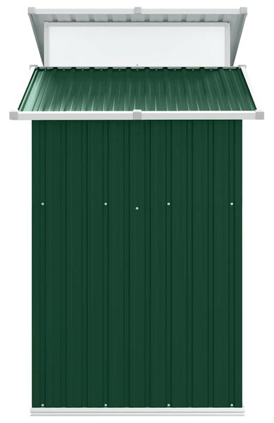 Zahradní kůlna zelená 270 x 130 x 208,5 cm pozinkovaná ocel 316242