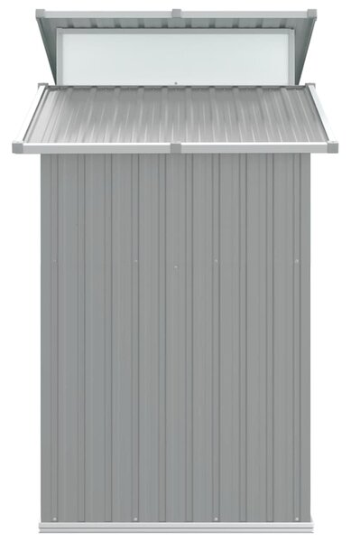 Zahradní kůlna šedá 270 x 130 x 208,5 cm pozinkovaná ocel 316243