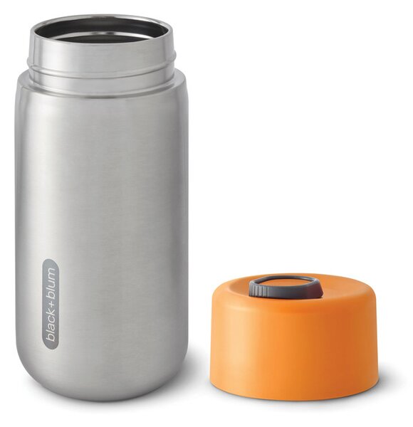 Nerezový uzamykatelný termohrnek, 340ml, Black+Blum, oranžový
