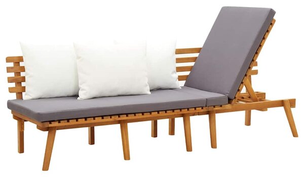 Zahradní denní postel 200x65 cm masivní akáciové dřevo 316263