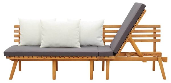 Zahradní denní postel 200x65 cm masivní akáciové dřevo 316263