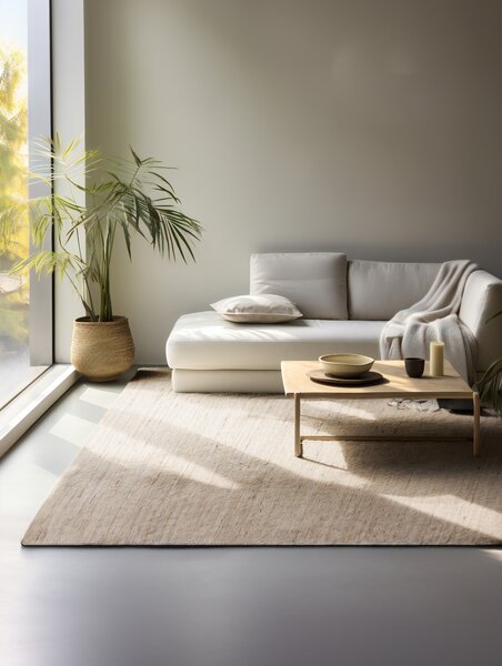 Hanse Home, Kusový koberec Handloom 105961 Dhaka Beige, 60x90, béžová, chodba / předsíň