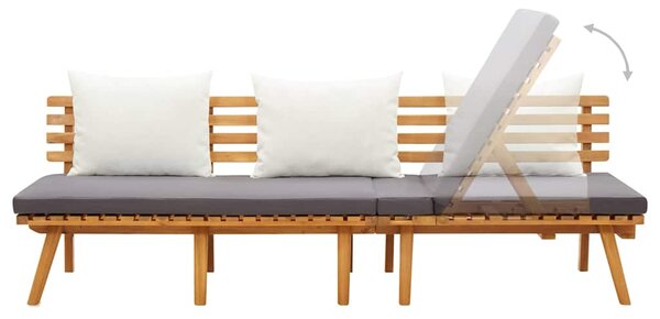Zahradní denní postel 200x65 cm masivní akáciové dřevo 316263