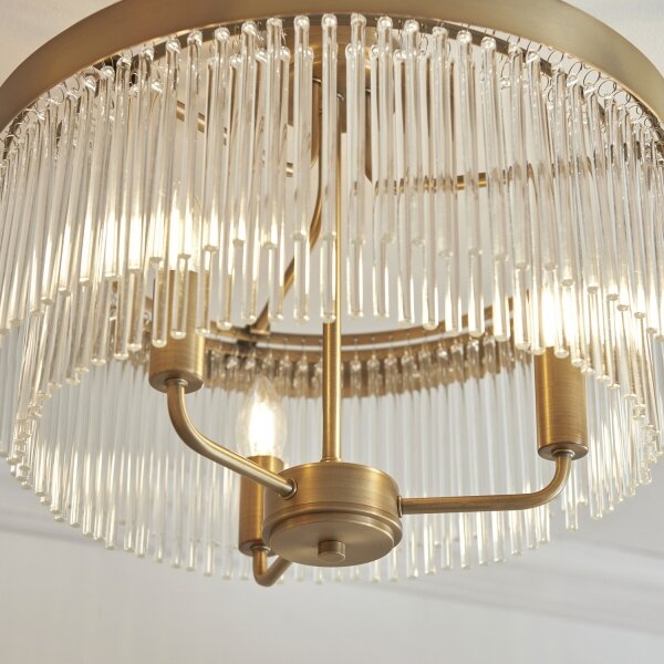Endon 119109 - Přisazený lustr CLERMONT 3xE14/6W/230V mosaz