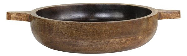 Dřevěná servírovací miska z mangového dřeva Tours Handles - Ø 24*5 cm/ 1600ml - Chic Antique