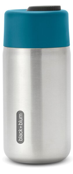 Nerezový uzamykatelný termohrnek, 340ml, Black+Blum, tyrkysový