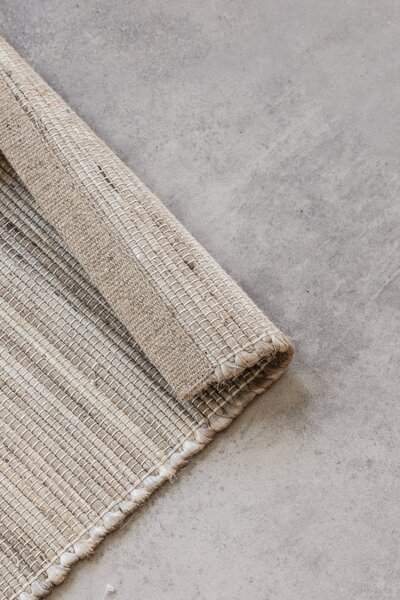 Hanse Home, Běhoun Handloom 105962 Dhaka Grey Brown, 80x200, béžová, chodba / předsíň