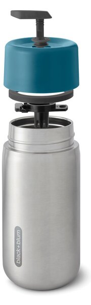 Nerezový uzamykatelný termohrnek, 340ml, Black+Blum, tyrkysový