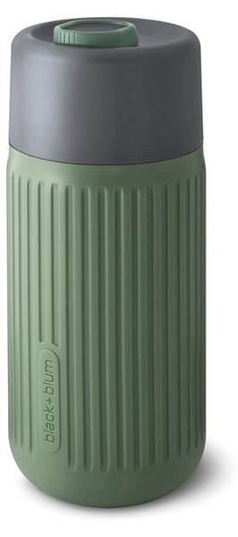 Skleněný cestovní hrnek, 340ml, Black+Blum, zelený