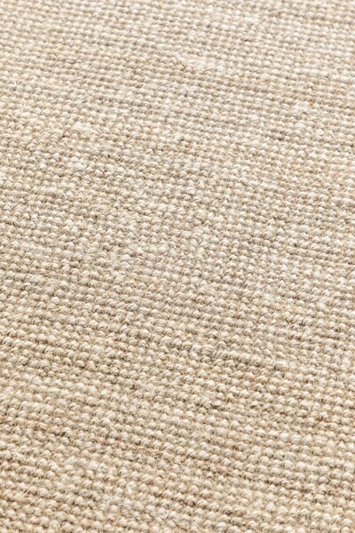 Hanse Home, Běhoun Bouclé Jute 105973 Ivory White, 80x200, béžová, chodba / předsíň