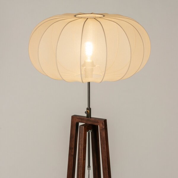 Stojací designová lampa Paola Yapan and Dark Brown (LMD)