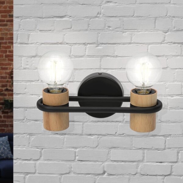 Eglo 43542 - Nástěnné svítidlo CHIEVELEY 2xE27/40W/230V