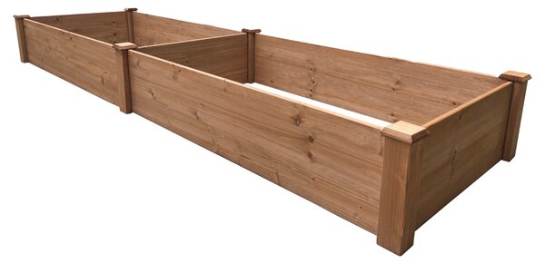 KONDELA Vyvýšený záhon, dřevo, hnědá, JELNO