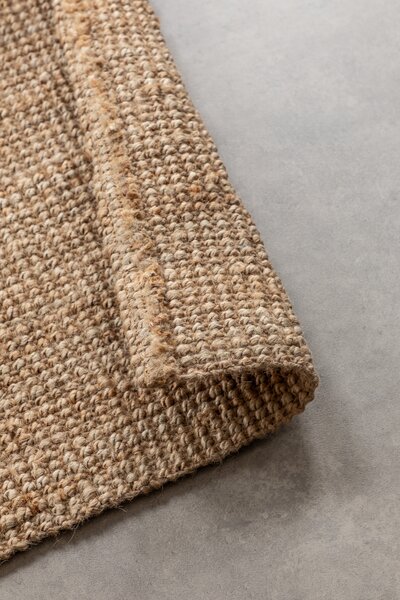Hanse Home, Kusový koberec Bouclé Jute 105974 Natural Golden, 120x170, béžová, chodba / předsíň