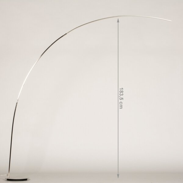 Stojací designová LED lampa se stmívačem Silver Violl (LMD)