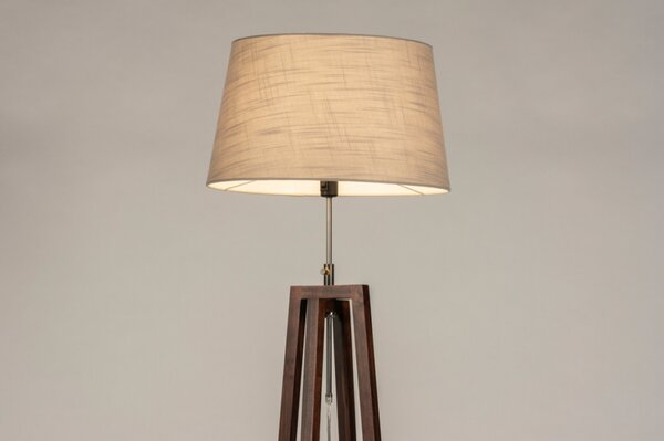 Stojací designová lampa Paola Soffito Taupe and Dark Brown (LMD)