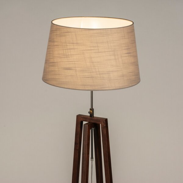 Stojací designová lampa Paola Soffito Taupe and Dark Brown (LMD)