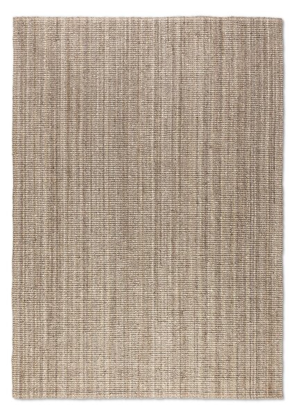 Hanse Home, Kusový koberec Bouclé Jute 105975 Grey Brown, 160x230, hnědá, chodba / předsíň