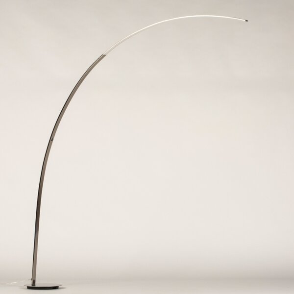 Stojací designová LED lampa se stmívačem Silver Violl (LMD)