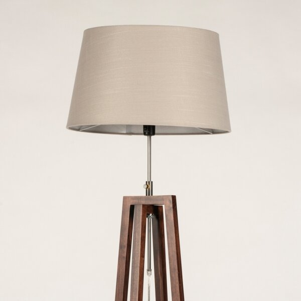 Stojací designová lampa Paola Soffito Taupe and Dark Brown (LMD)