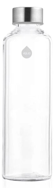 Skleněná lahev s obalem z umělé kůže EQUA Grey Dove 750 ml