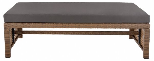 KONDELA Zahradní ratanový set, šedohnědá/světle hnědá, SAGIR