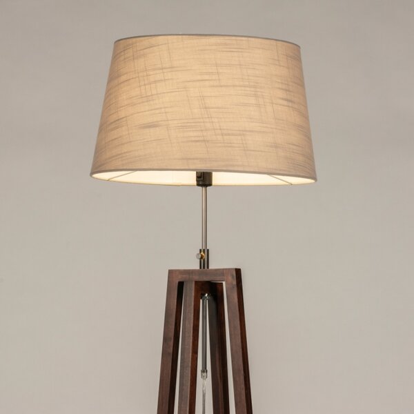 Stojací designová lampa Paola Soffito Taupe and Dark Brown (LMD)