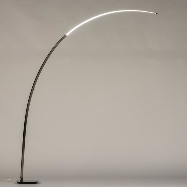 Stojací designová LED lampa se stmívačem Silver Violl (LMD)