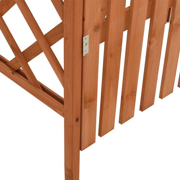 Pergola s brankou 116 x 40 x 204 cm masivní jedle 316389