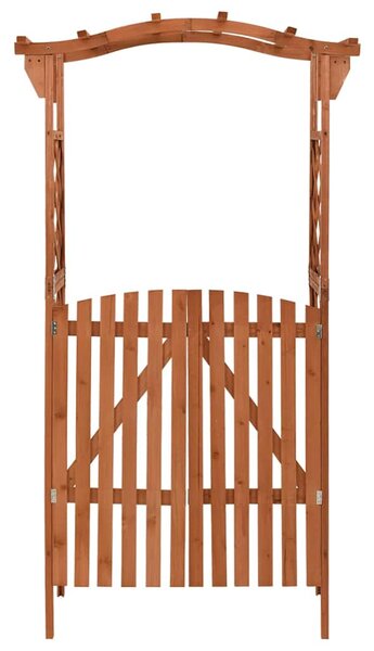 Pergola s brankou 116 x 40 x 204 cm masivní jedle 316389
