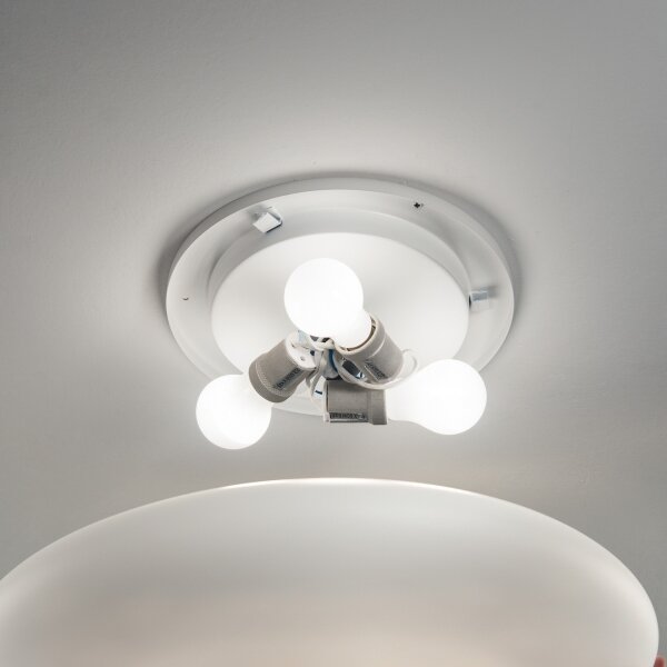 Ideal Lux - Stropní svítidlo SMARTIES 2xE27/42W/230V pr. 42,5 cm bílá
