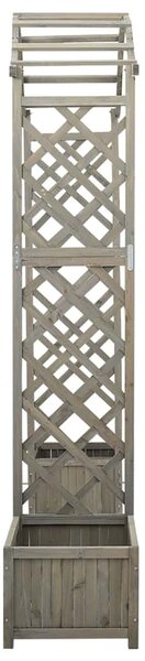 Zahradní pergola s truhlíky šedá masivní jedle 316392