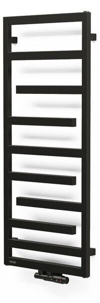Oltens Flamma koupelnový radiátor designově 121x50 cm černá mat 55015300