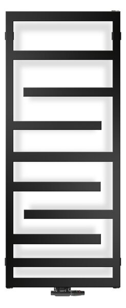 Oltens Flamma koupelnový radiátor designově 121x50 cm černá mat 55015300
