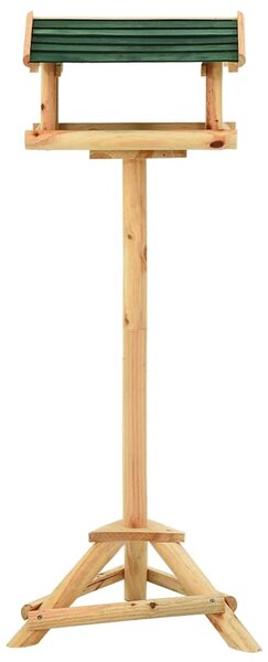 Krmítko se stojanem 37 x 28 x 100 cm masivní jedlové dřevo 316418