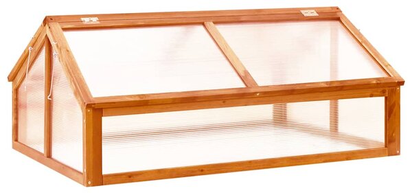 Skleník hnědá 114 x 80 x 50 cm jedlové dřevo 316415