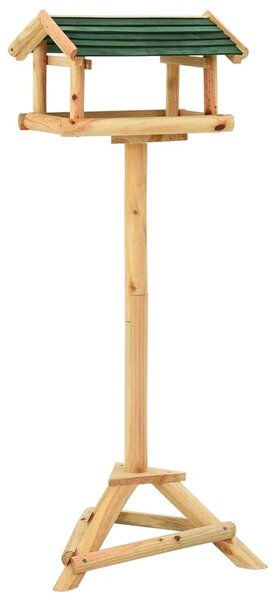 Krmítko se stojanem 37 x 28 x 100 cm masivní jedlové dřevo 316418