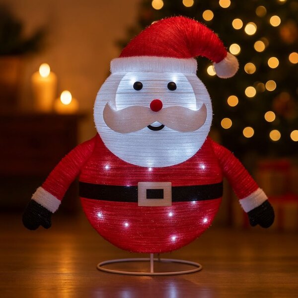 LED vánoční Santa 58 cm, venkovní/vnitřní dekorace, 30 LED
