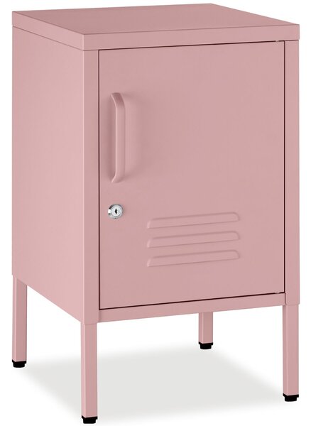 Tectake kovový noční stolek - růžová