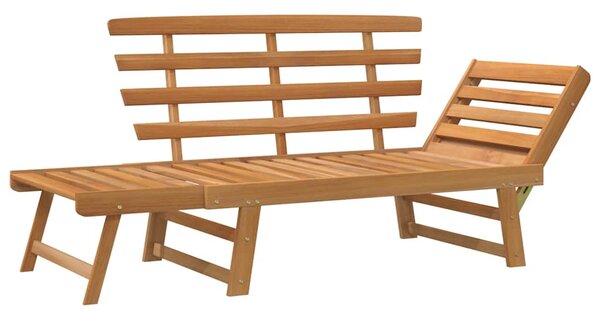 Zahradní lavice 2 v 1 190 cm masivní akácie 316471