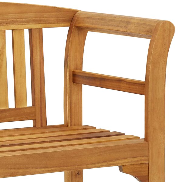 Zahradní lavice 114 cm masivní akáciové dřevo 316497