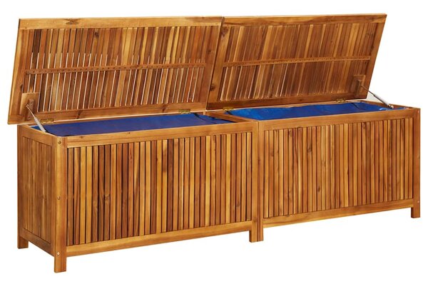 Zahradní úložný box 200 x 50 x 58 cm masivní akáciové dřevo 316500