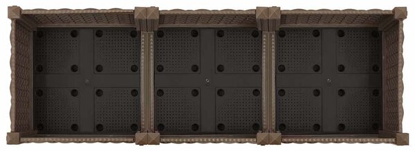 Vyvýšený záhon 120 x 40 x 23 cm polypropylen 316513